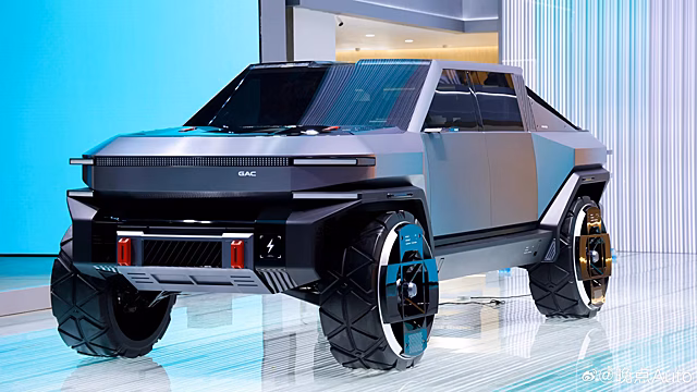 В Китае построили пикап в стиле Cybertruck и Hummer