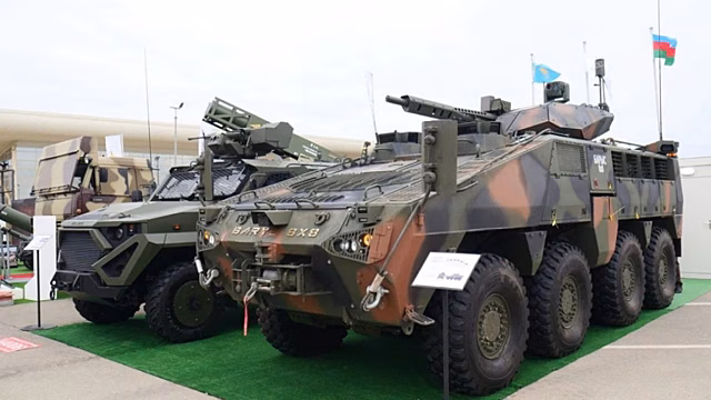 Казахстанская компания KPE представила на оборонной выставке ADEX 2022 бронемашину «Барыс 8x8»