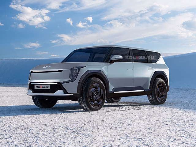 Новый серийный кроссовер Kia EV9: первые изображения