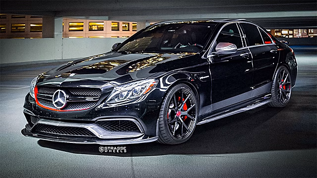 Псевдокарбоновые колеса превратили Mercedes-AMG C 63 в шедевр