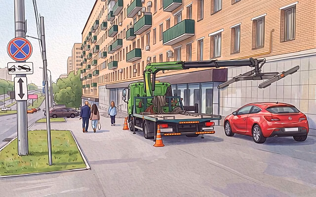 В МАДИ рассказали, что грозит водителям за парковку на тротуарах в Москве