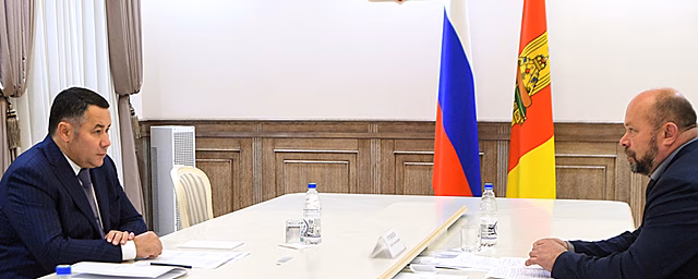 Глава Тверской области встретился с исполняющим обязанности руководителя Калининского района