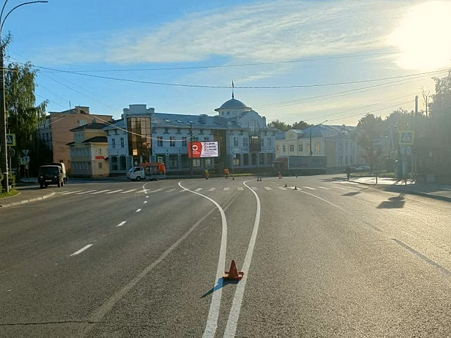 Сегодня начала действовать новая схема движения на участке улицы Предтеченская в Вологде