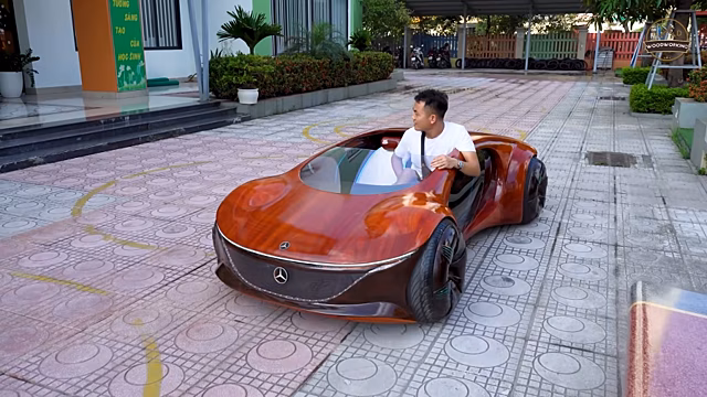 Вьетнамец сделал точную деревянную копию концепта Mercedes-Benz Vision AVTR