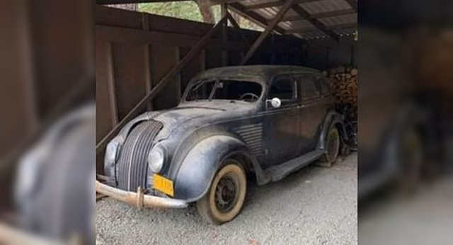 В США продают редкую модель DeSoto Airflow, простоявшую в сарае 50 лет