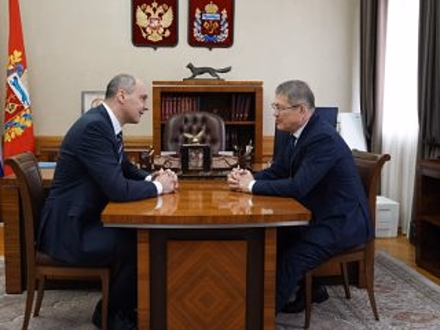 Радий Хабиров встретился с губернатором Оренбургской области Денисом Паслером