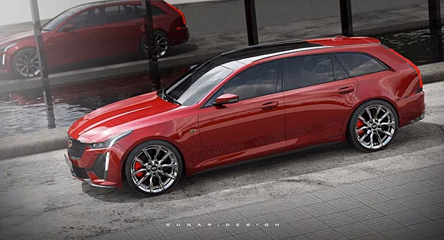 В интернете появился рендеринг «заряженного» универсала Cadillac CT5 Sport Wagon
