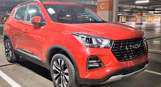 Электрический кросс Chery Tiggo e запечатлели в России