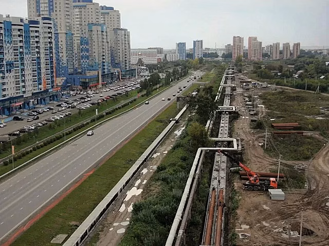 СГК быстрыми темпами строит тепломагистраль в Кемерове