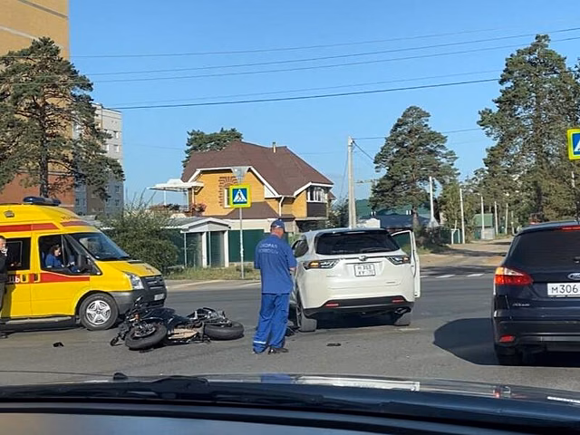 Очередное ДТП с мотоциклом произошло в Чите