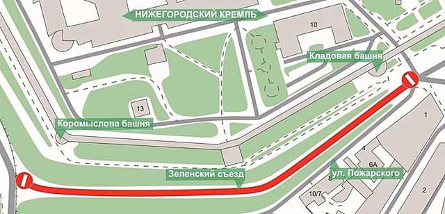 Движение по Зеленскому съезду будет приостановлено на ночь
