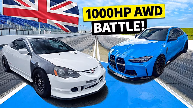 Видео: дрэг-гонка купе Honda Integra и суперседана BMW M3