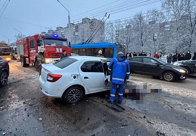 Опубликовано видео смертельного ДТП в Дзержинске