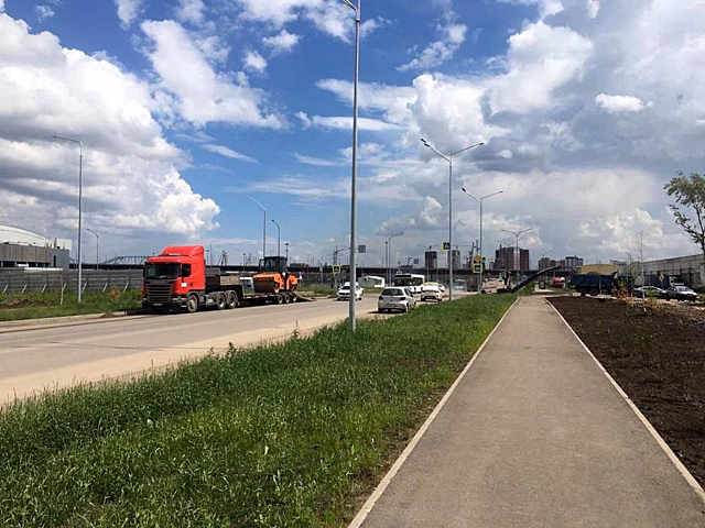 В Красноярске в мкр. Тихие зори ввели в эксплуатацию новую дорогу