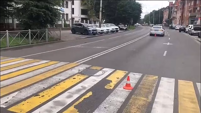 В Калининграде на зебре сбили 26-летнюю женщину