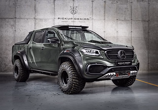 Польские тюнеры сделали мегабрутальный и широкий Mercedes-Benz X-Class