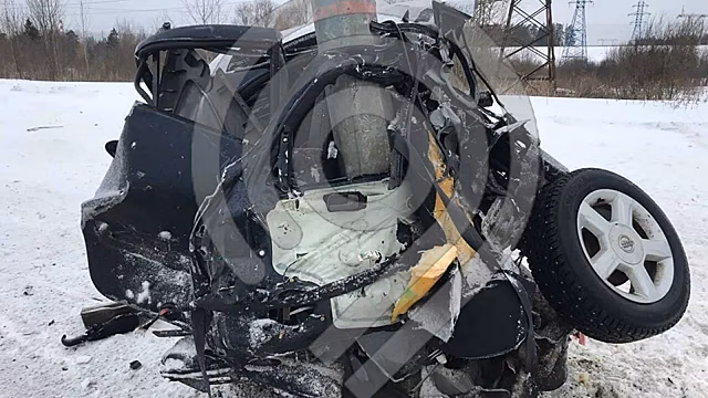 В Зеленограде автомобиль разорвало надвое в ДТП