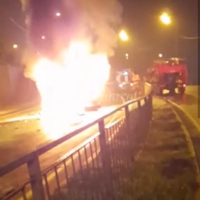 Во Владивостоке произошло жуткое ДТП, в результате которого сгорел водитель BMW
