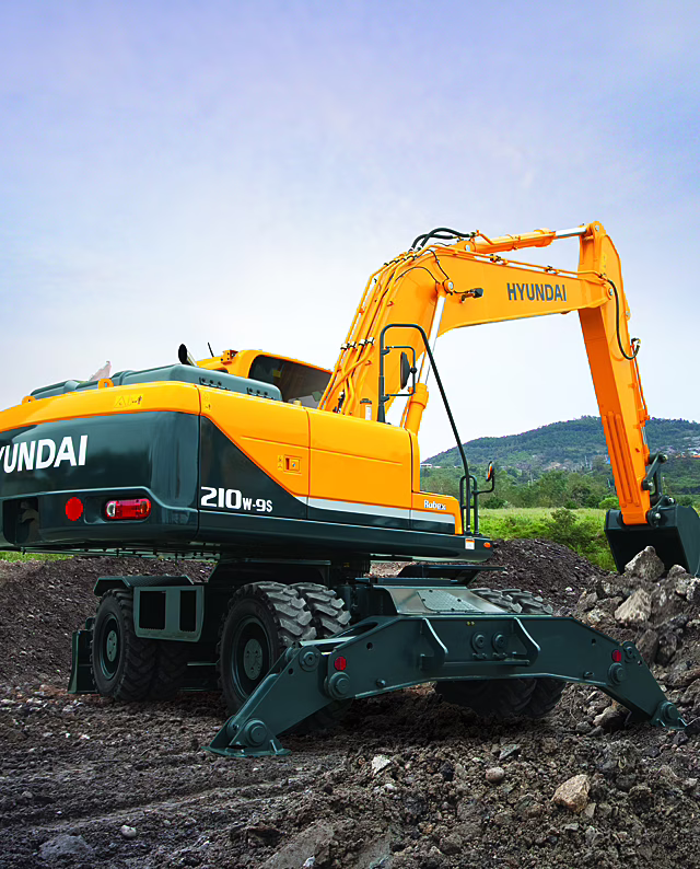 Экскаватор Hyundai R210W-9S. Тяжелая кавалерия