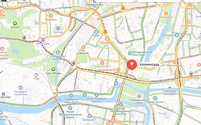 В Калининграде из-за обрыва контактной сети в начале Московского встали троллейбусы