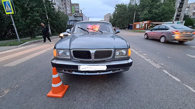 На Упита водитель «Волги» сбил ребенка на пешеходном переходе