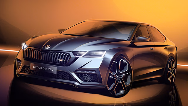 Новая Skoda Octavia vRS выглядит очень сердито