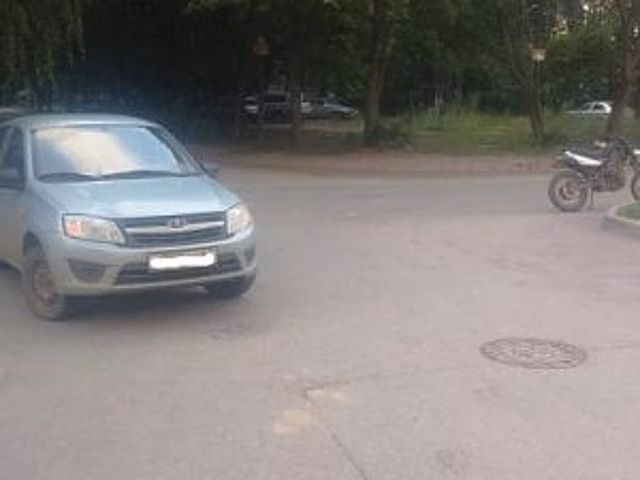 В Рязани на улице Пирогова сбили мотоциклиста