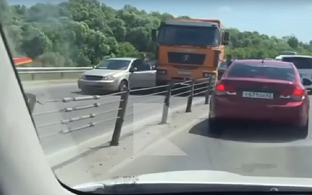 В Рязани произошло ДТП на въезде в Канищево