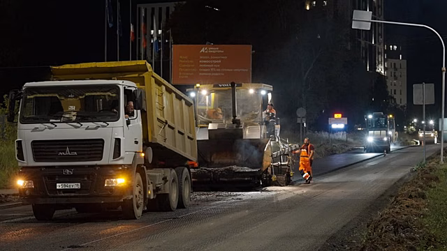 В Ижевске отремонтировали семь дорожных участков
