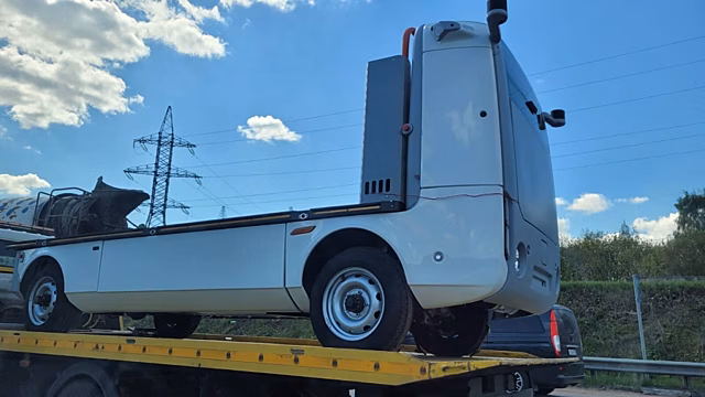 В Подмосковье засекли новый прототип российского беспилотного грузовика Evocargo Evo.1