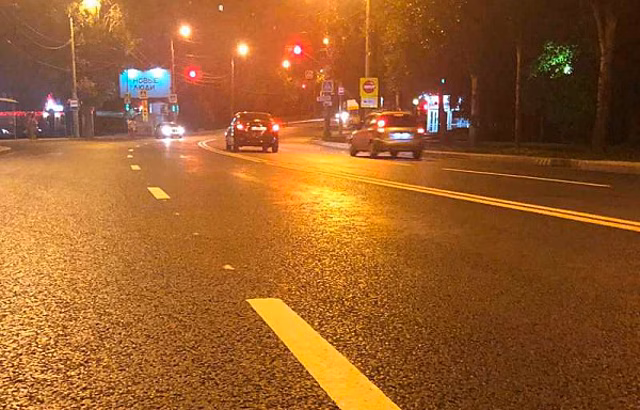 В Самаре, на участке от Воронежской до проспекта Кирова нанесли новую разметку