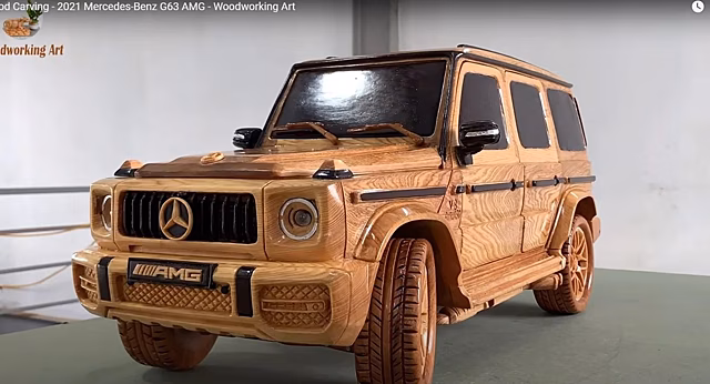 Точная копия Mercedes G63 AMG из дерева
