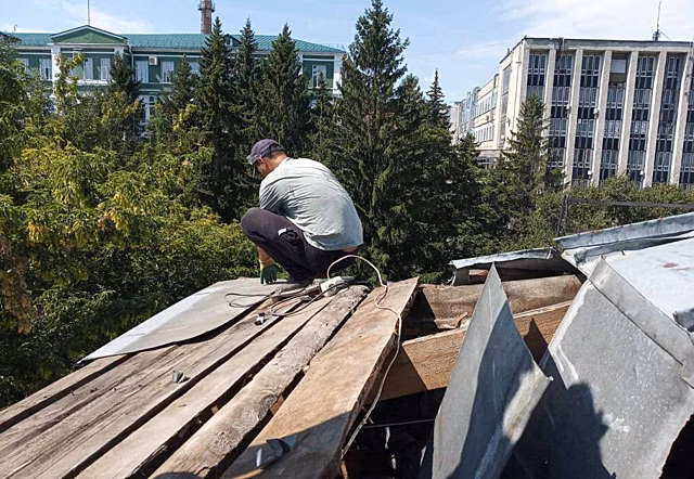 В Пензе ремонтируют здание архива на улице Володарского