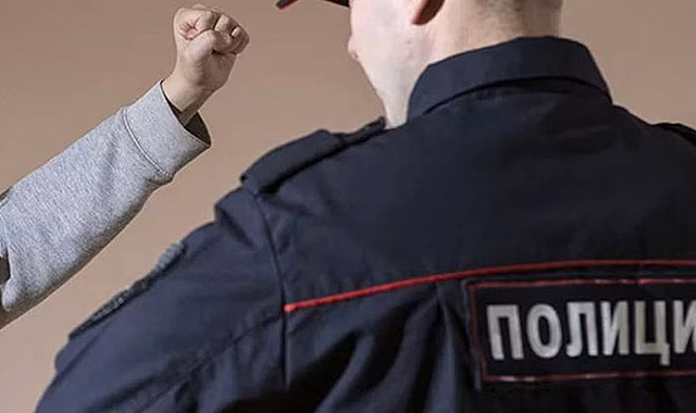 В Курске мужчина замахнулся на сотрудника полиции топором