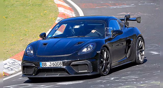 Porsche вывел на тесты мощную версию 718 Cayman GT4