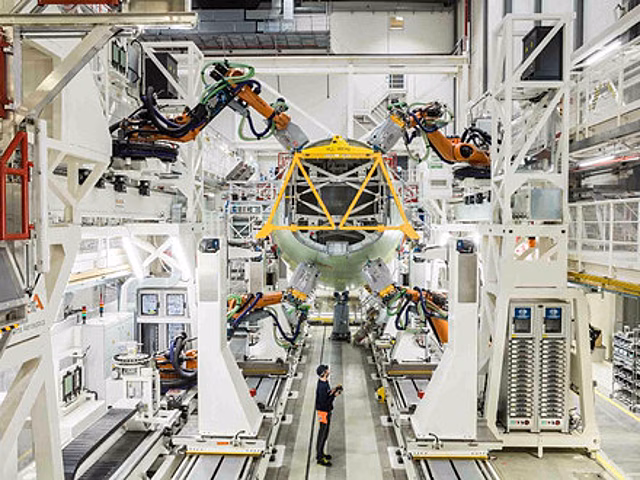 Airbus возобновляет работу по модернизации линии финальной сборки самолетов семейства A320 в Тулузе