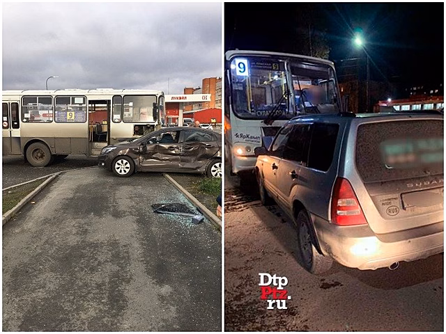 В Петрозаводске за один день произошло сразу два ДТП с участием автобусов маршрута №9