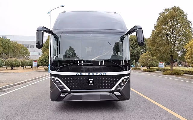 Трехосный туристический автобус Asiastar прошел сертификацию в РФ