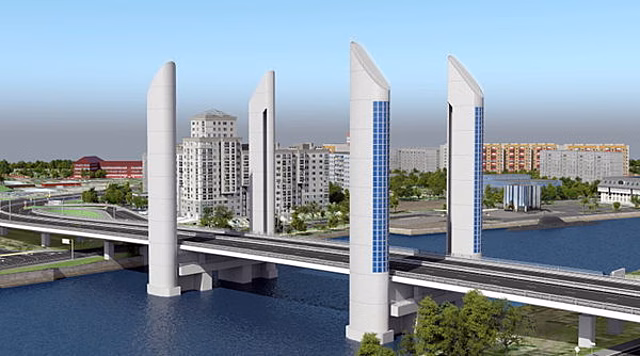 В Калининграде началось строительство дублёра двухъярусного моста