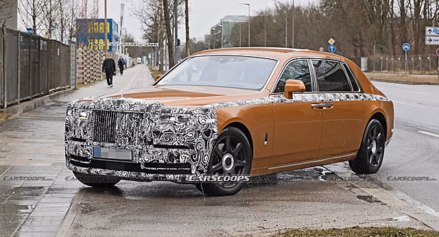 Новый Rolls-Royce Phantom 2023 года замечен на тестах