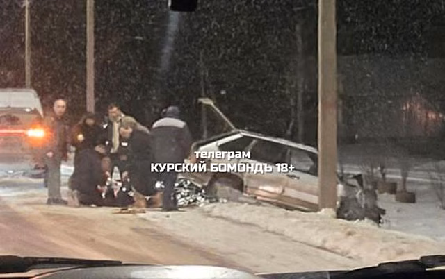 В Курской области 15 февраля в ДТП пострадал 25-летний водитель