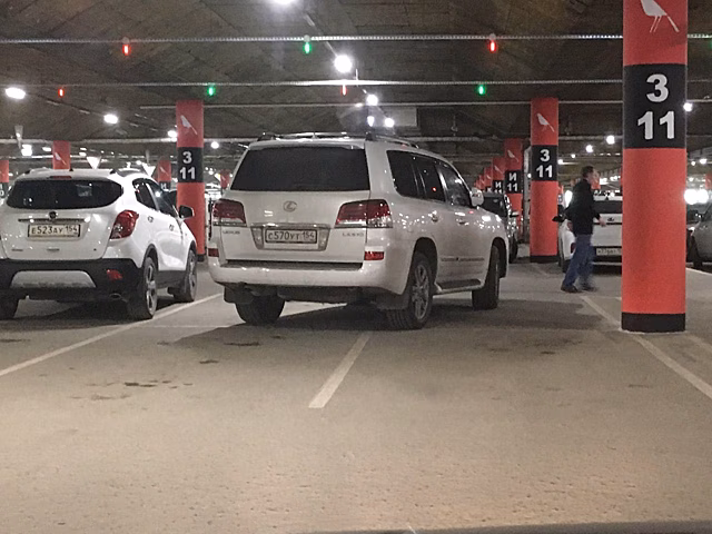 «Я паркуюсь как чудак»: Lexus 570 — займу 4 места в «МЕГЕ», остальные перебьются
