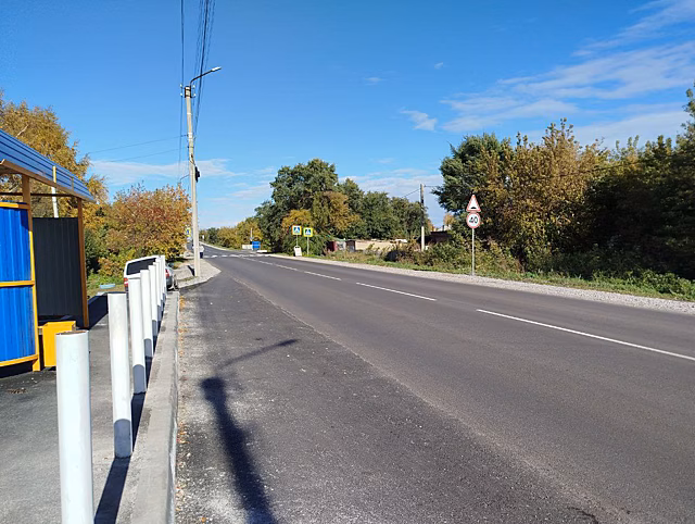 Ремонт дороги завершился в Белове