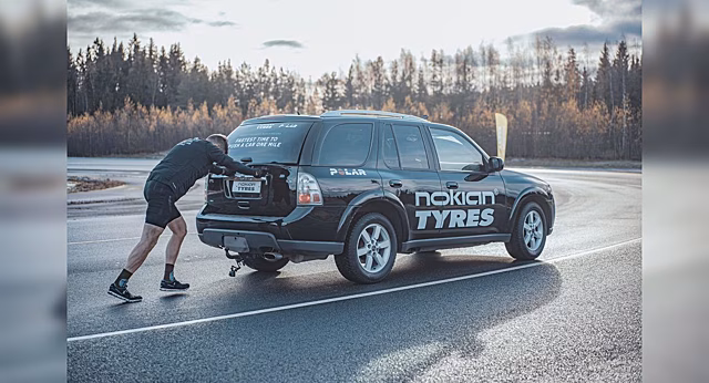 Шины Nokian Tyres сделали возможным новый мировой рекорд в толкании автомобиля на скорость