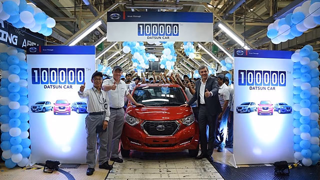 Компания Datsun выпустила 100-тысячный автомобиль в Индии