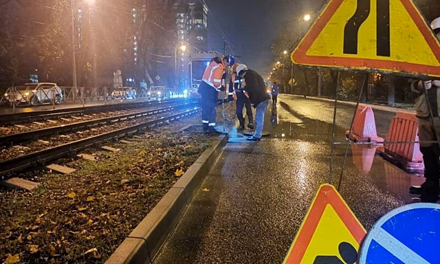 Улица Московская в Краснодаре теперь недоступна и автомобилистам
