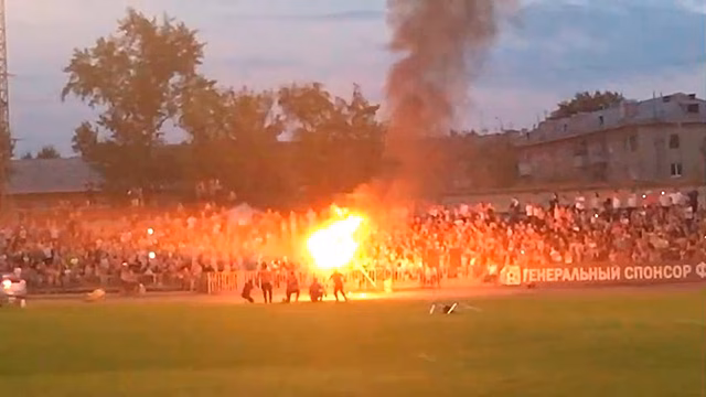 Неудачный трюк каскадера на Урале попал на видео