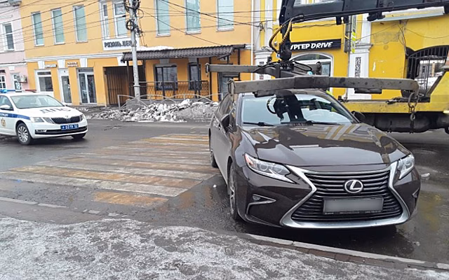 За неделю рязанские сотрудники ГИБДД эвакуировали 149 автомобилей