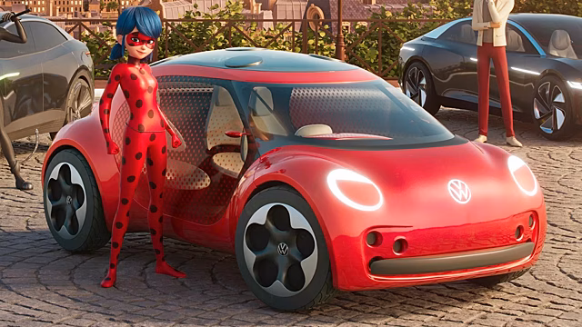 Volkswagen из мультфильма заметили в Париже