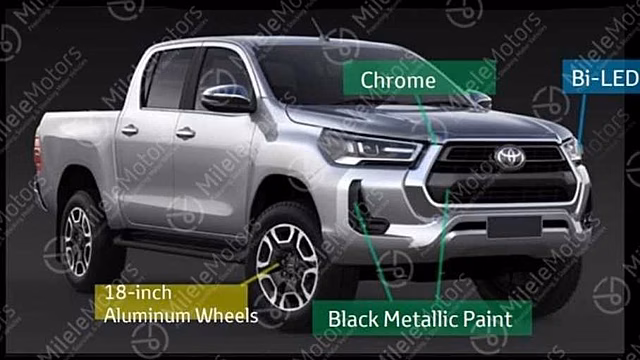Появились первые фотографии обновленной Toyota Hilux